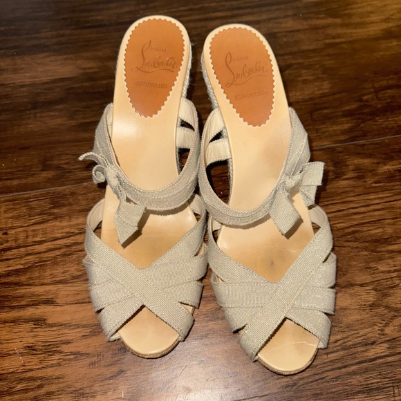 Christian Louboutin wedge heels